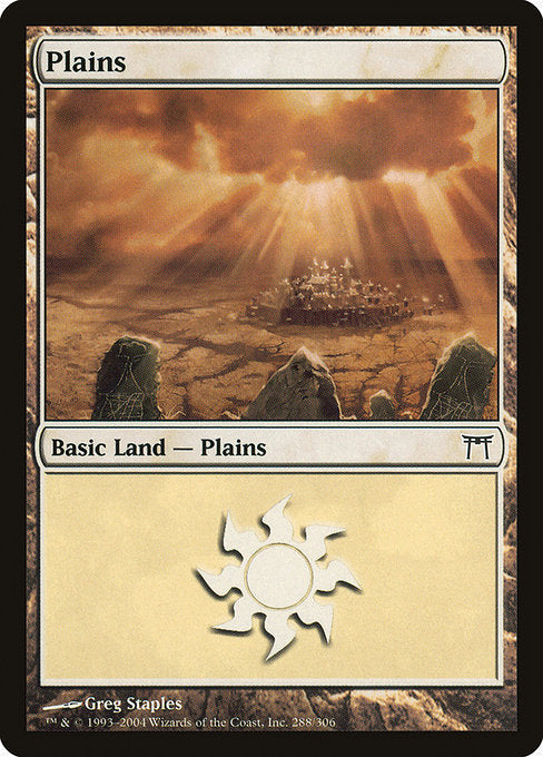 Card #  CHK 288 Plains Champions of Kamigawa