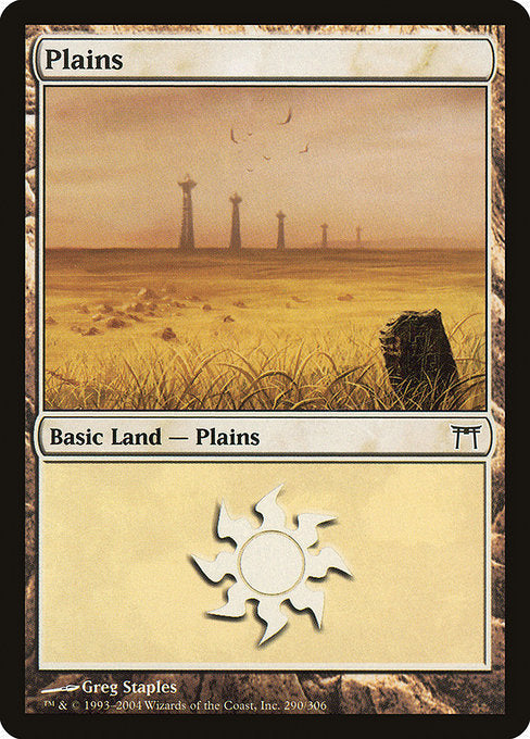 Card #  CHK 290 Plains Champions of Kamigawa