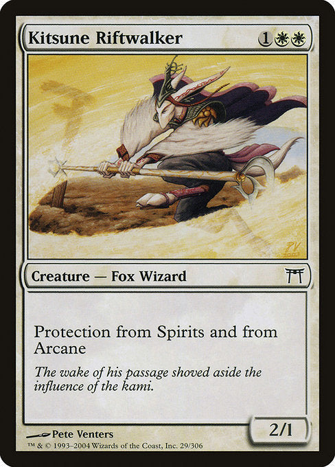 Card #  CHK 029 Kitsune Riftwalker Champions of Kamigawa