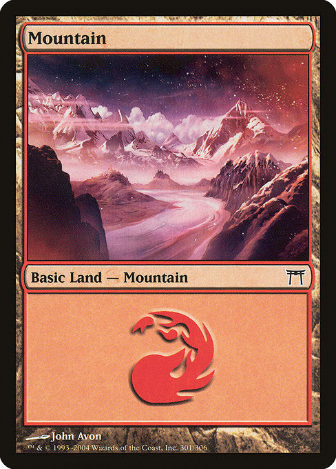 Card #  CHK 301 Mountain Champions of Kamigawa