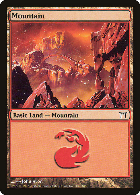 Card #  CHK 302 Mountain Champions of Kamigawa
