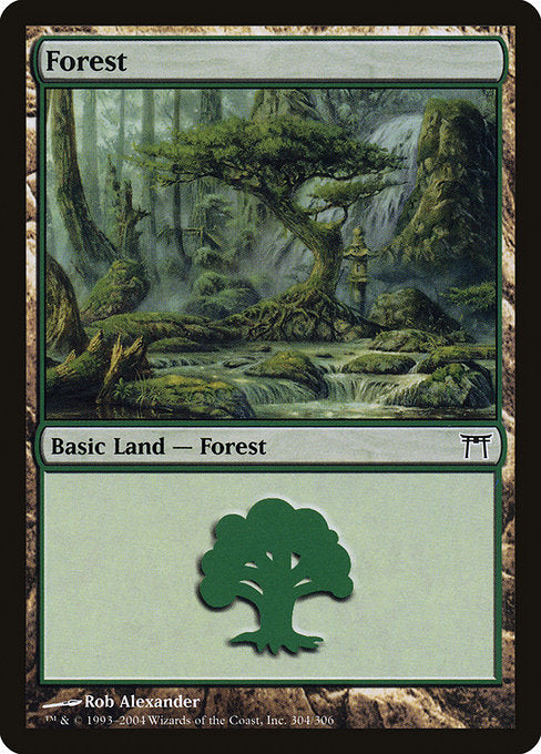 Card #  CHK 304 Forest Champions of Kamigawa