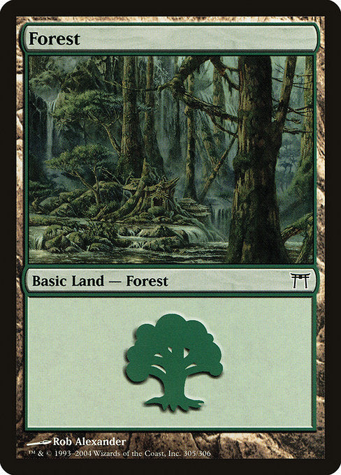 Card #  CHK 305 Forest Champions of Kamigawa