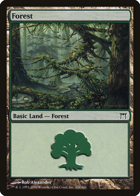 Card #  CHK 306 Forest Champions of Kamigawa
