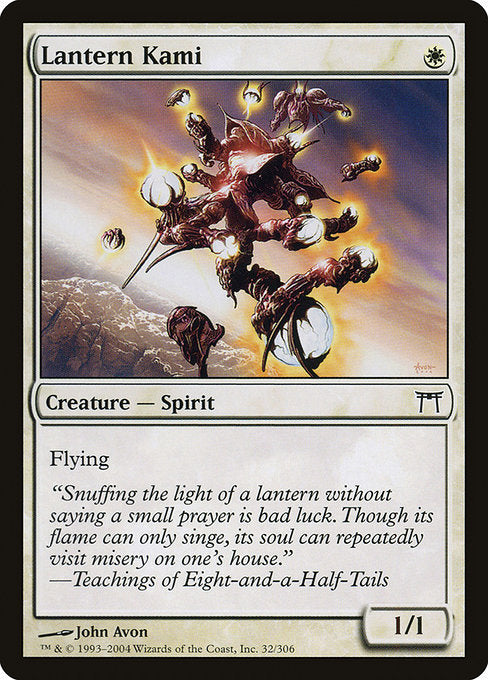 Card #  CHK 032 Lantern Kami Champions of Kamigawa