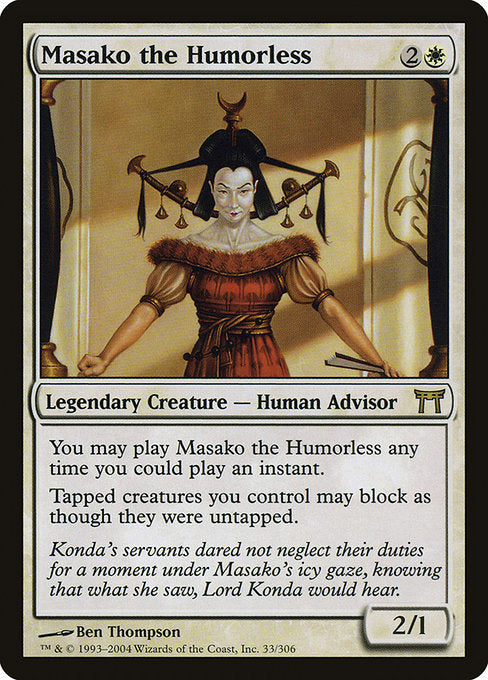 Card #  CHK 033 Masako the Humorless Champions of Kamigawa