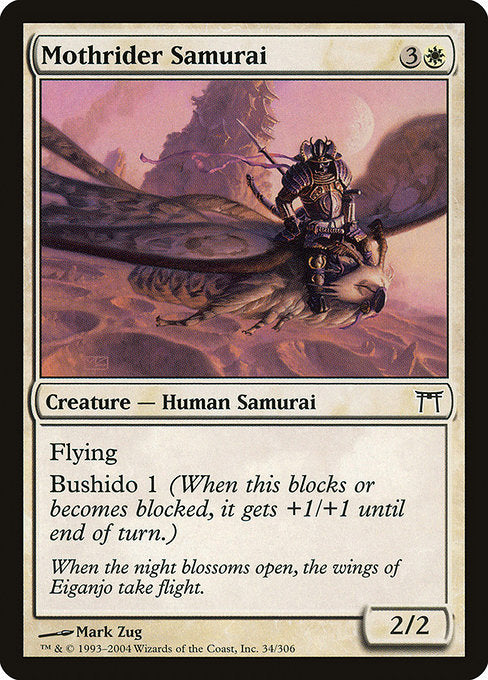 Card #  CHK 034 Mothrider Samurai Champions of Kamigawa