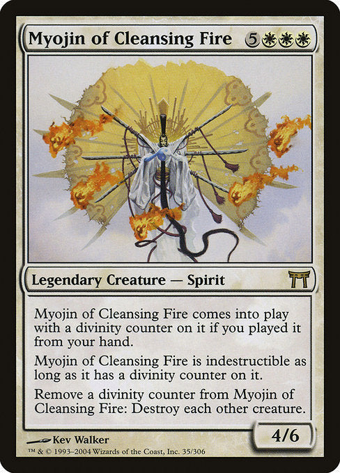 Card #  CHK 035 Myojin of Cleansing Fire Champions of Kamigawa
