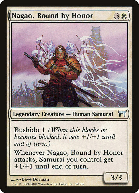 Card #  CHK 036 Nagao, Bound by Honor Champions of Kamigawa