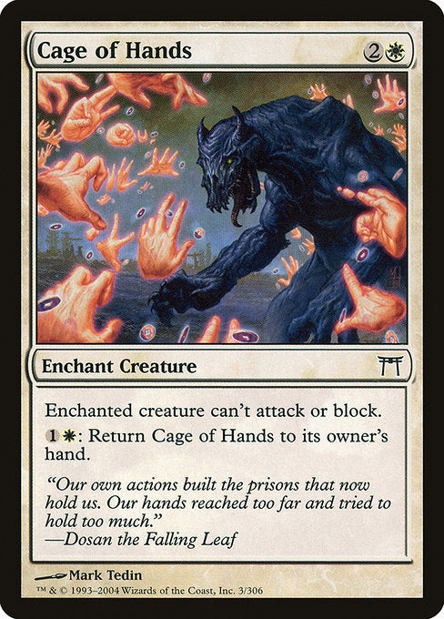 Card #  CHK 003 Cage of Hands Champions of Kamigawa