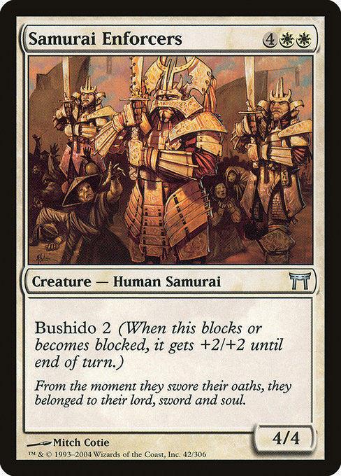 Card #  CHK 042 Samurai Enforcers Champions of Kamigawa