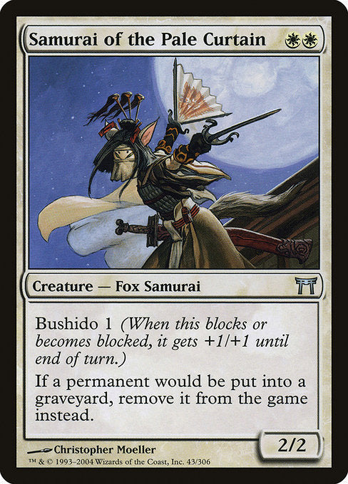 Card #  CHK 043 Samurai of the Pale Curtain Champions of Kamigawa