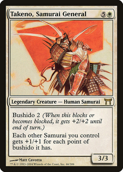 Card #  CHK 046 Takeno, Samurai General Champions of Kamigawa