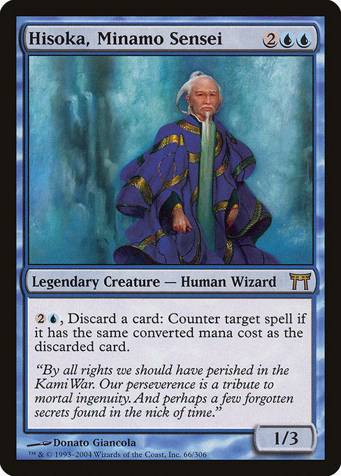 Card #  CHK 066 Hisoka, Minamo Sensei Champions of Kamigawa