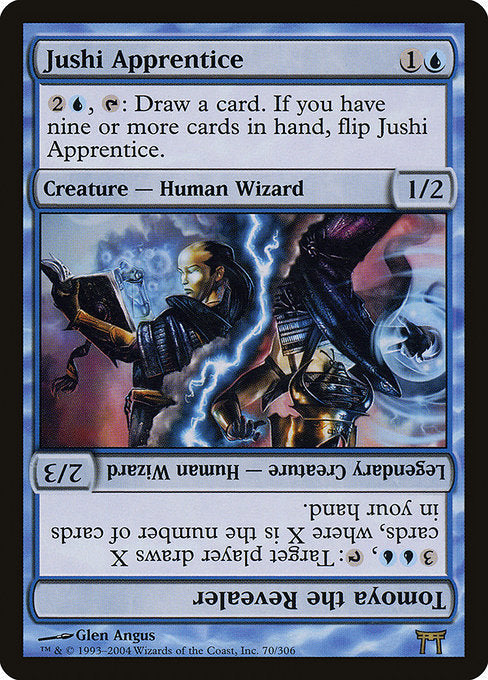 Card #  CHK 070 Jushi Apprentice // Tomoya the Revealer Champions of Kamigawa
