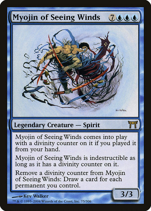 Card #  CHK 075 Myojin of Seeing Winds Champions of Kamigawa