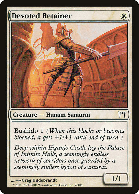 Card #  CHK 007 Devoted Retainer Champions of Kamigawa