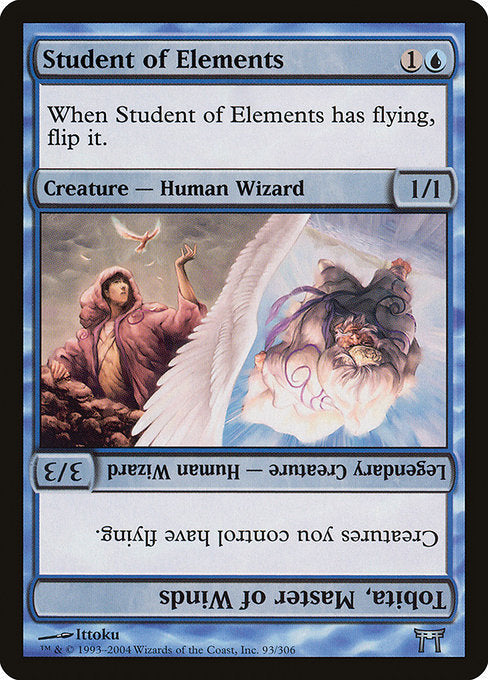 Card #  CHK 093 Student of Elements // Tobita, Master of Winds Champions of Kamigawa