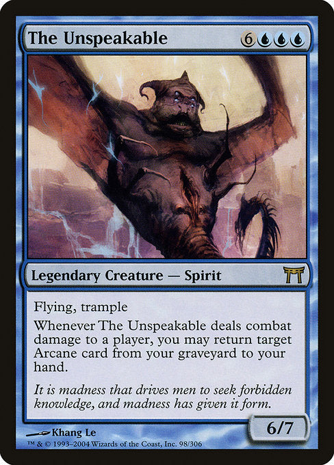 Card #  CHK 098 The Unspeakable Champions of Kamigawa