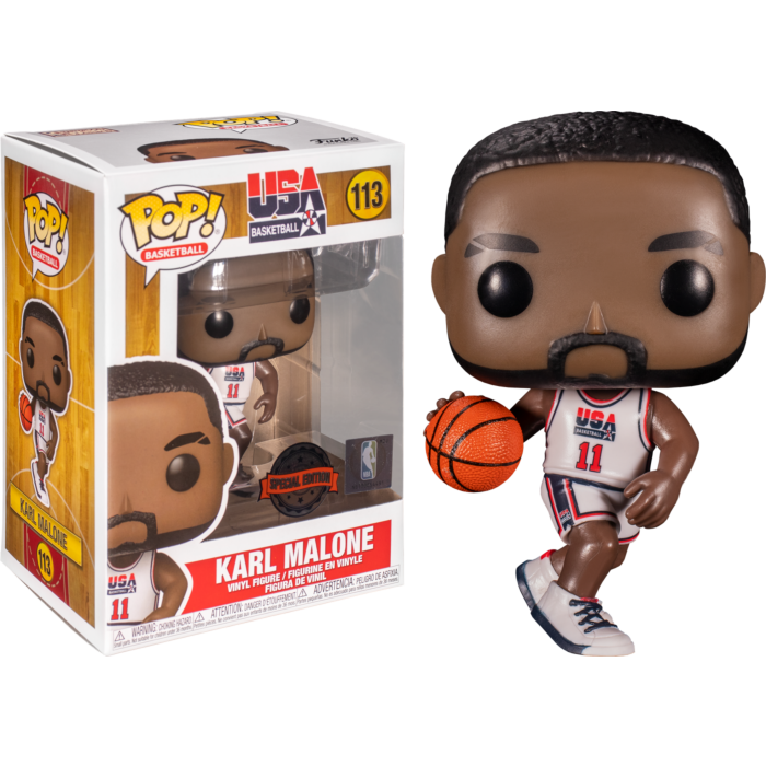 NBA: Legends - Karl Malone 92 Team USA WH Pop! #113
