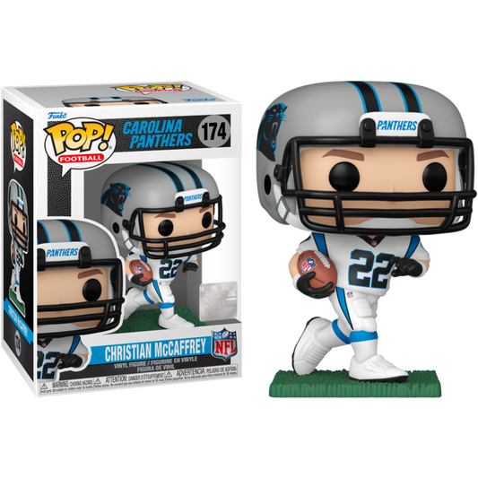 NFL Football - Christian McCaffrey Carolina Panthers (Away Uniform) Pop! Vinyl Figure