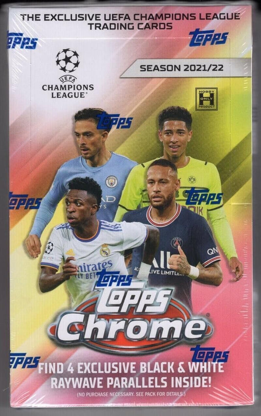 2021-22 Topps Chrome UEFA Champions League Hobby Box Lite
