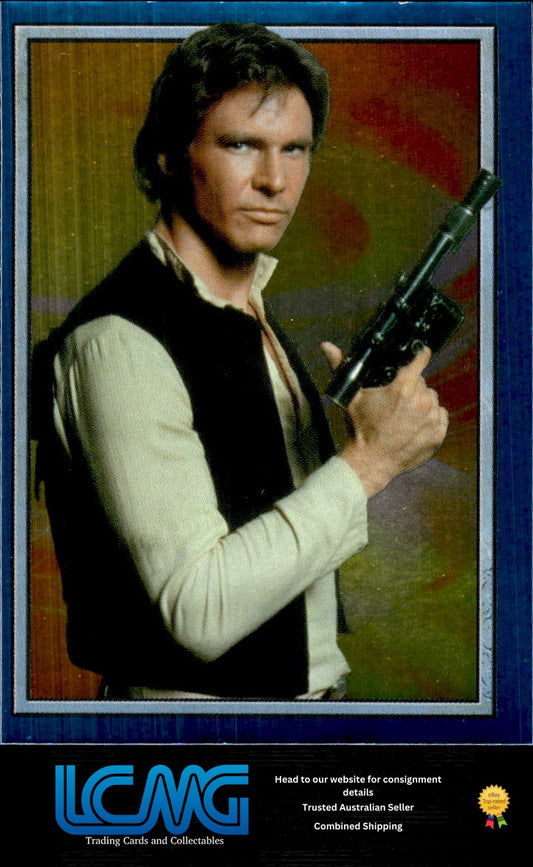 #D Han Solo Foil Sticker 2002 Topps Merlin Star Wars Attack of the Clones