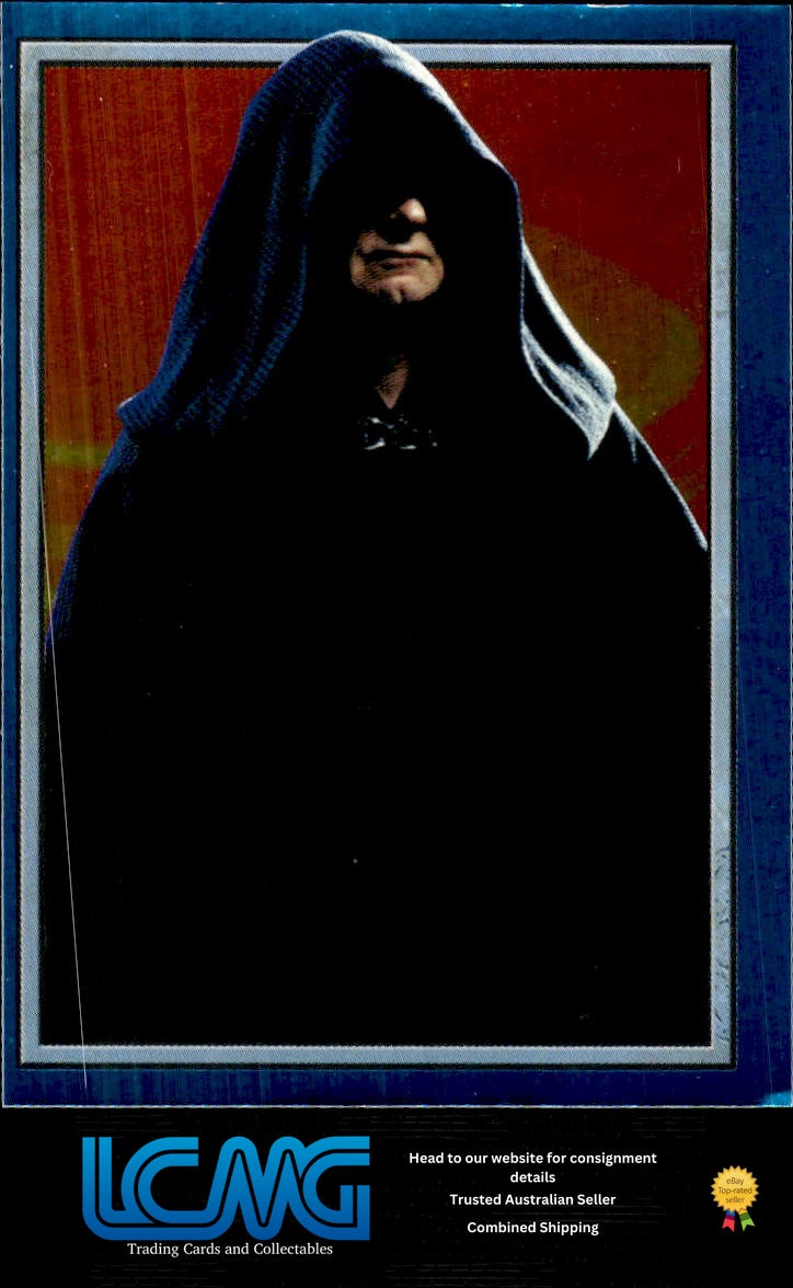 #L Palpatine Foil Sticker 2002 Topps Merlin Star Wars Attack of the Clones