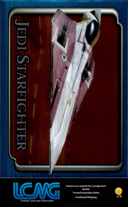 #52 Zam's Speeder Foil Sticker 2002 Topps Merlin Star Wars Attack of the Clones