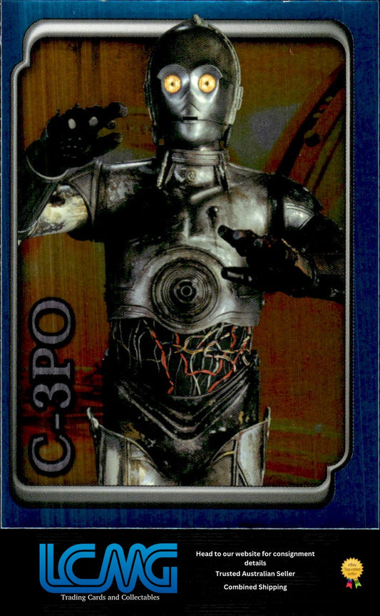 #73 Anakin Skywalker Foil Sticker 2002 Topps Merlin Star Wars Attack of the Clones