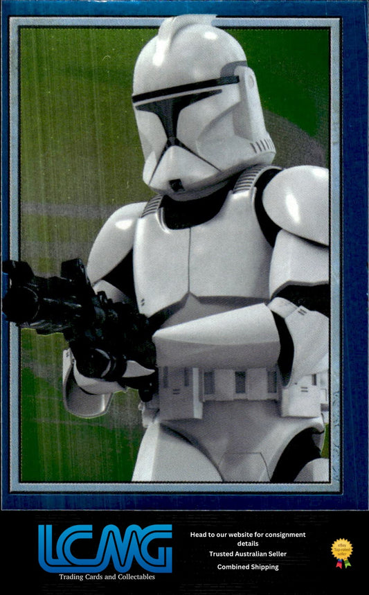 #206 Yoda Foil Sticker 2002 Topps Merlin Star Wars Attack of the Clones