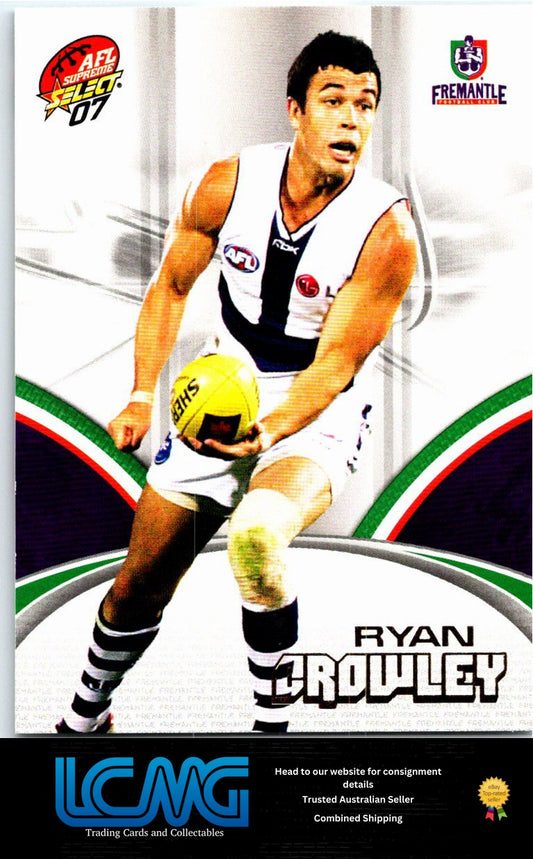 RYAN CROWLEY 2007 AFL Supreme