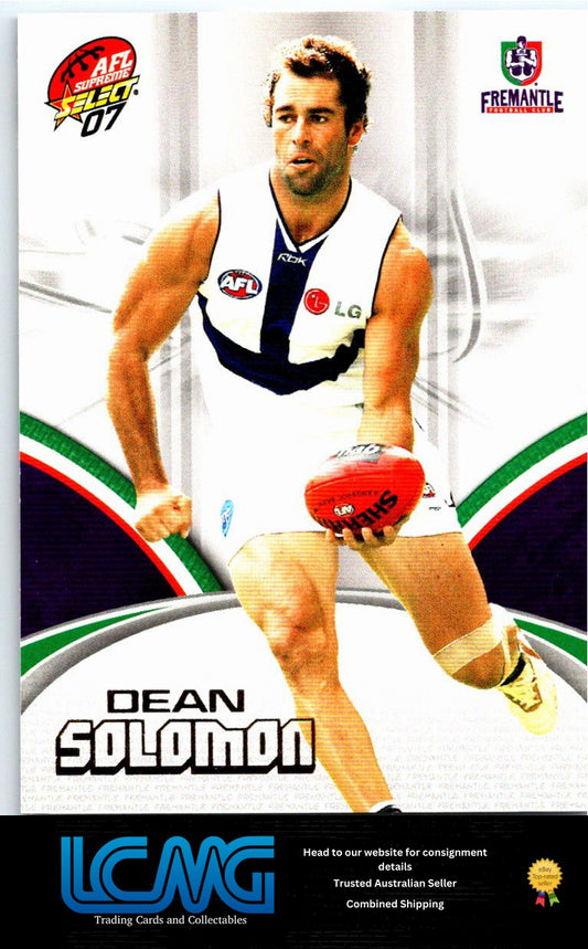 DEAN SOLOMON 2007 AFL Supreme