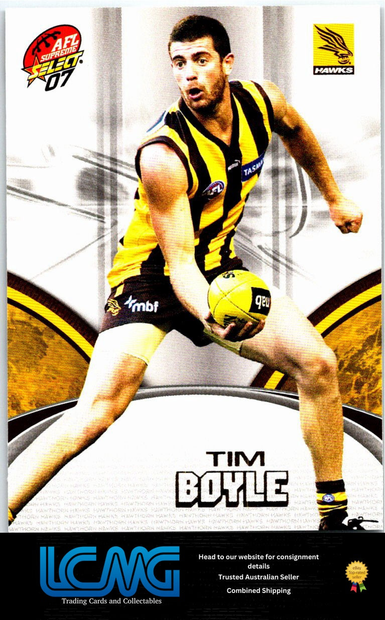 TIM BOYLE 2007 AFL Supreme 07sup-91