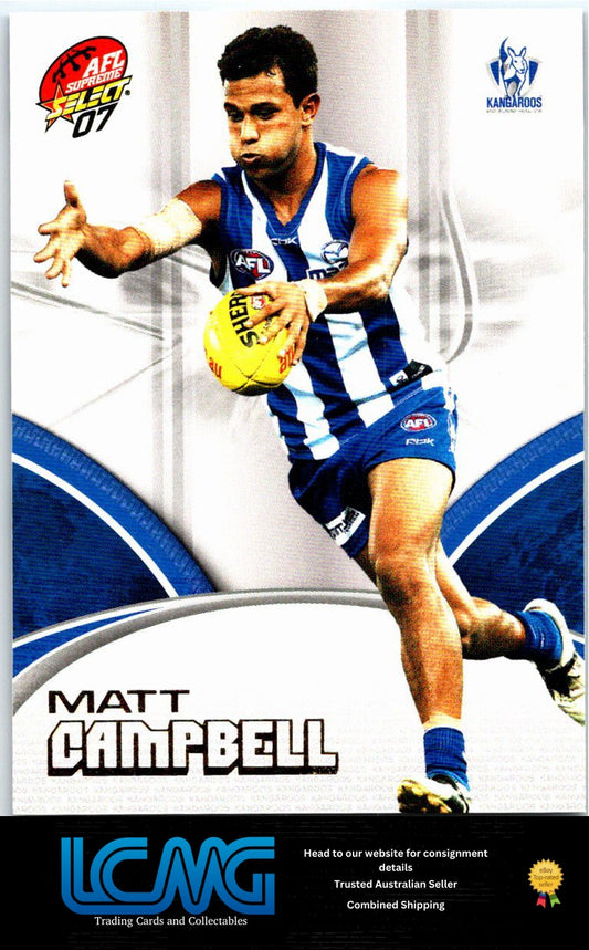 MATT CAMPBELL 2007 AFL Supreme 07sup-102