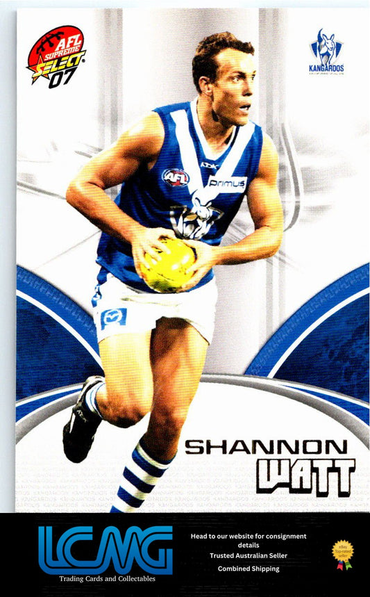 SHANNON WATT 2007 AFL Supreme 07sup-111