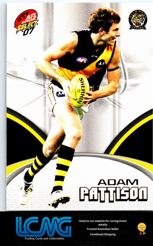 ADAM PATTISON 2007 AFL Supreme