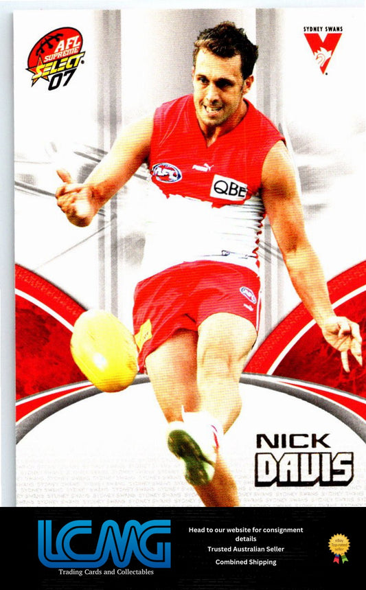 NICK DAVIS 2007 AFL Supreme