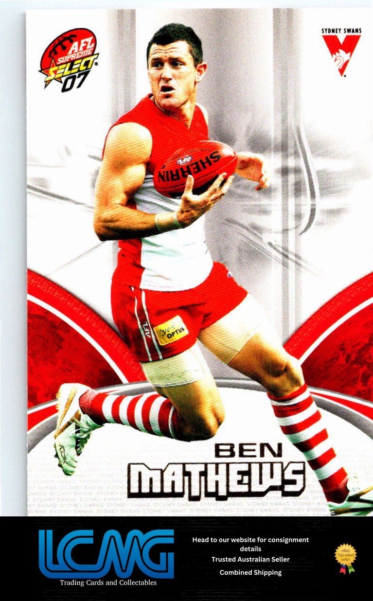 BEN MATHEWS 2007 AFL Supreme