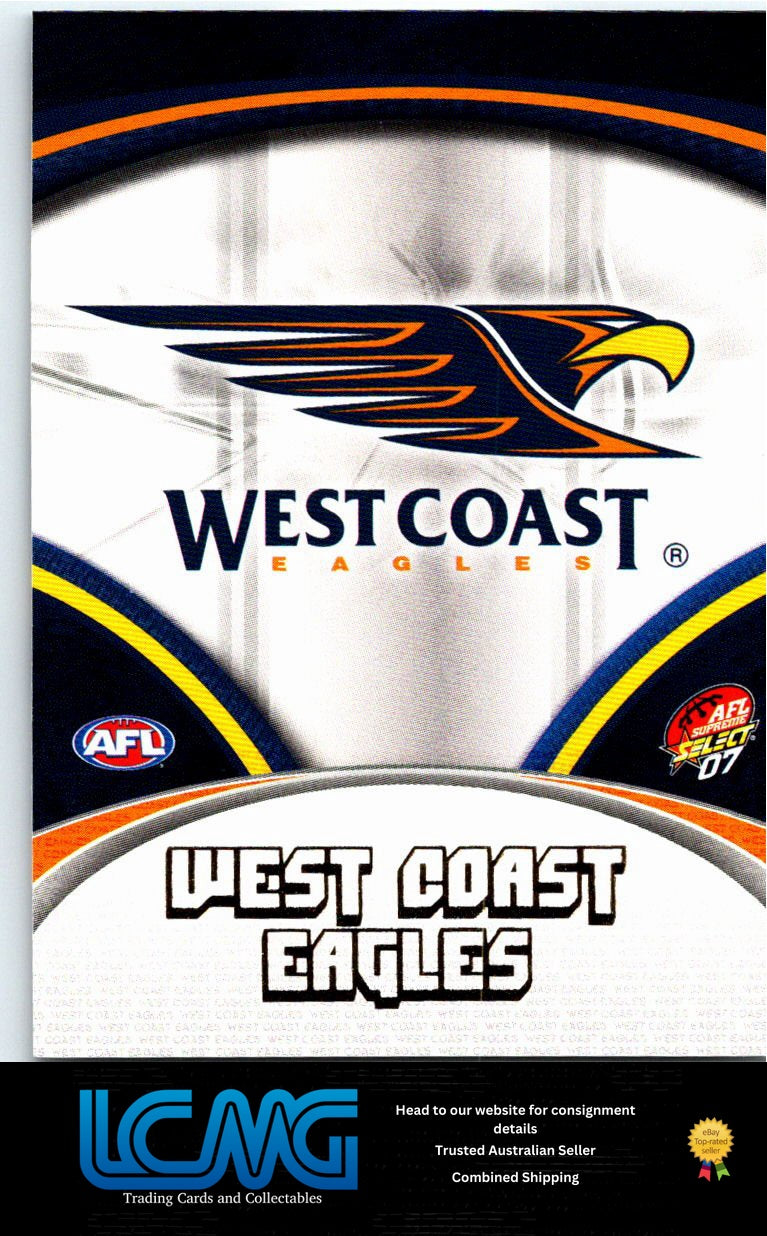 WEST COAST LOGO 2007 AFL Supreme 07sup-172