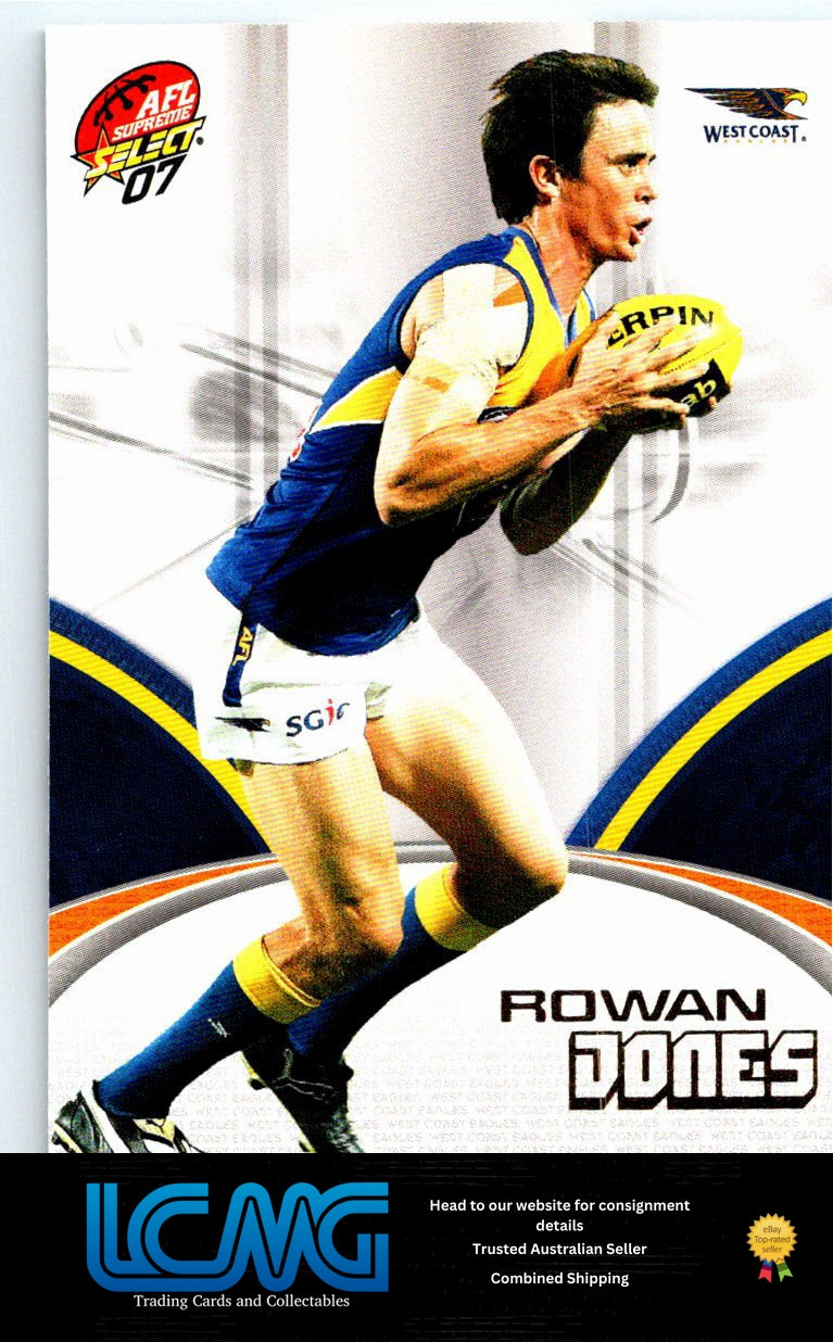 ROWAN JONES 2007 AFL Supreme 07sup-178