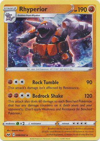 Rhyperior 99  /202 swsh-99