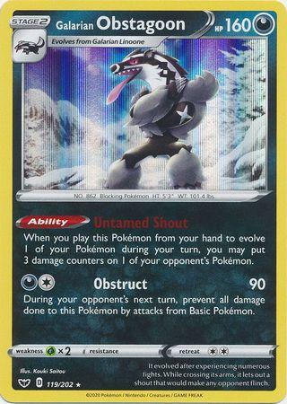 Galarian Obstagoon 119  /202