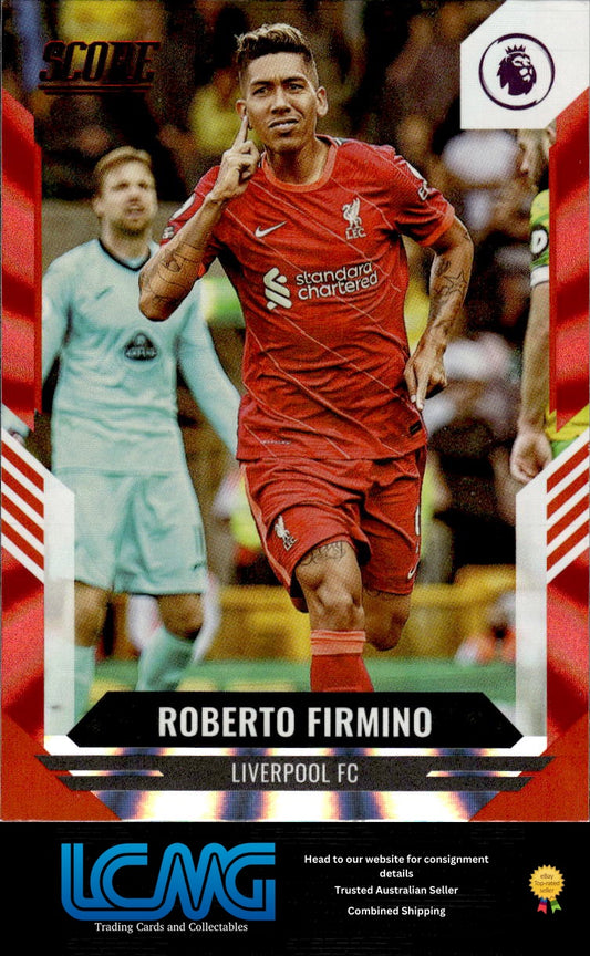2021-22 Score Premier League #40 Roberto Firmino Red Lasers