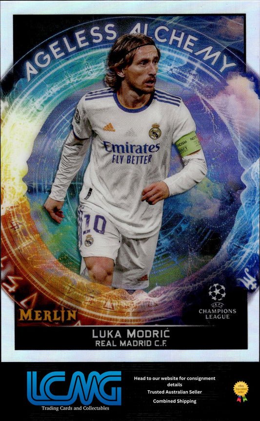 2021-22 Merlin Chrome UEFA Champions League #AA-16 Luka Modrić Ageless Alchemy