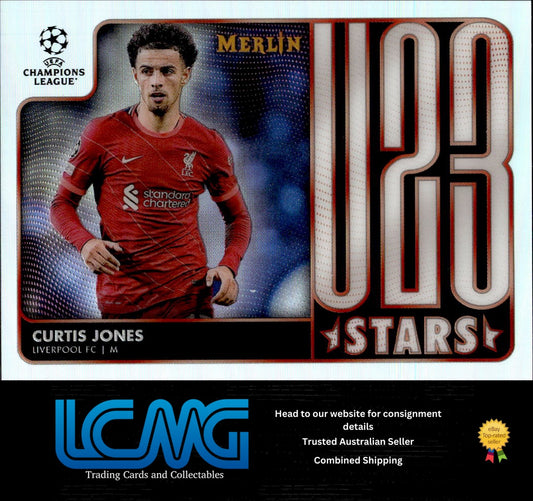 2021-22 Merlin Chrome UEFA Champions League #U23-13 Curtis Jones U23 Stars