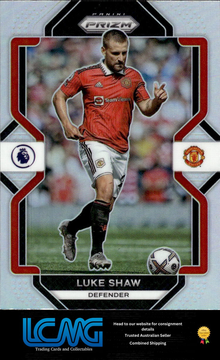 2022-23 Panini Prizm Premier League #76 Luke Shaw Prizms Silver