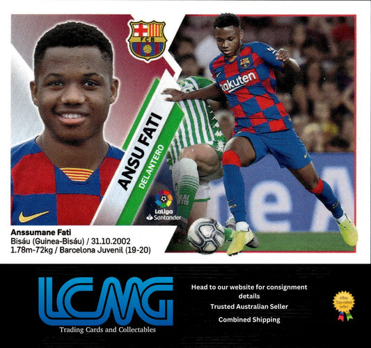2019-20 Panini LaLiga Santander Este Stickers: FC Barcelona #13 BIS Ansu Fati