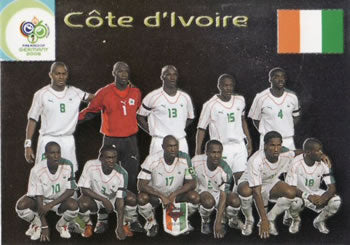 Cote D'Ivoire TC #11 2006 World Cup