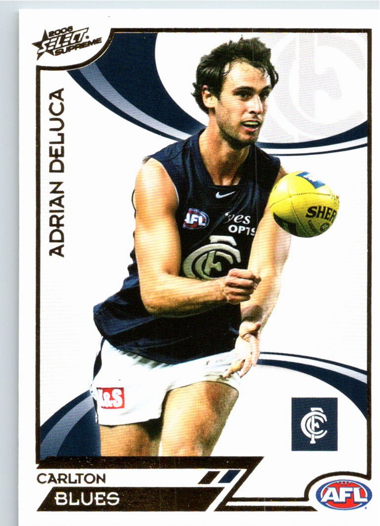 ADRIAN DELUCA #33 2006 Select AFL Supreme